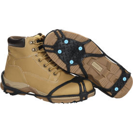 Due North Light Industrial Footwear Traction Aid with 6 Tungsten Carbide Spikes Rubber L/XL V3551370-L/XL