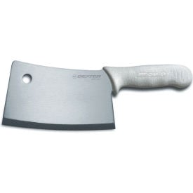 Dexter Russell 08253 - Cleaver Stainless High Carbon Steel Stamped White Handle 7