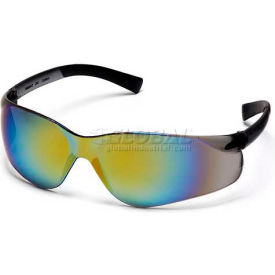 Ztek® Safety Glasses Gold Mirror Lens Gold Mirror Frame S2590S - Pkg Qty 12