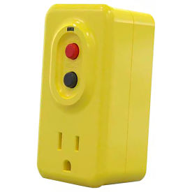 ReadyTrace™ Ground Fault Circuit Interrupter Outlet Adapter For Dry Use Only RED-GFCI