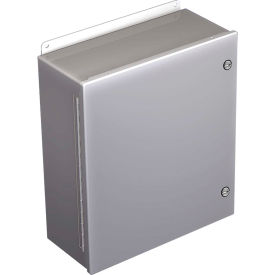 Hoffman A1412CHFL Continuous Hinge W/Quick Turn Fast Latch Type 4 14.00X12.00X6.00 Steel/Gray A1412CHFL