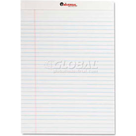 Universal® Perforated Edge Writing Pad Legal Ruled Letter White 50-Sheet Dozen UNV20630