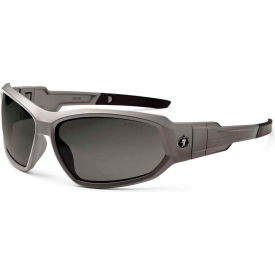 Ergodyne® Skullerz® Loki PZ Safety Glasses/Goggles Polarized Smoke Lens Matte Gray Frame 56131*****##* - Pkg Qty 12