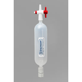 Bel-Art Polypropylene Gas Sampling Bulb with Stopcock and Septum Ends 250cc 199550000