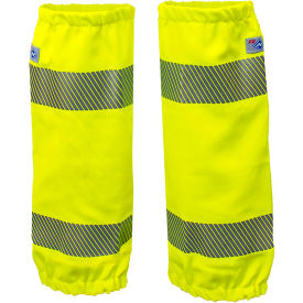 National Safety Apparel® Flame Resistant Hi-Vis Leg Gaiters Class E OSFM Fluorescent Yellow L05TVCE