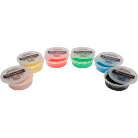 TheraPutty® Exercise Putty Set (6 Pieces) 4 Ounce (Tan Yellow Red Green Blue Black) 10-1482