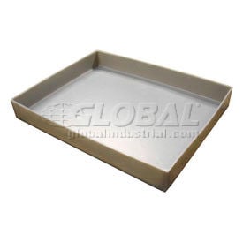 Rotationally Molded Plastic Tray 21 X21x2 Gray S2PE-L