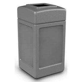 PolyTec™ Square Waste Container Gray 42-Gallon 732103