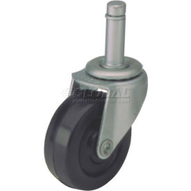 Algood Standard Chair Caster with Soft Rubber Wheel S823437S178SR - Stem Type C S0823-437Sx1 7/8-SR