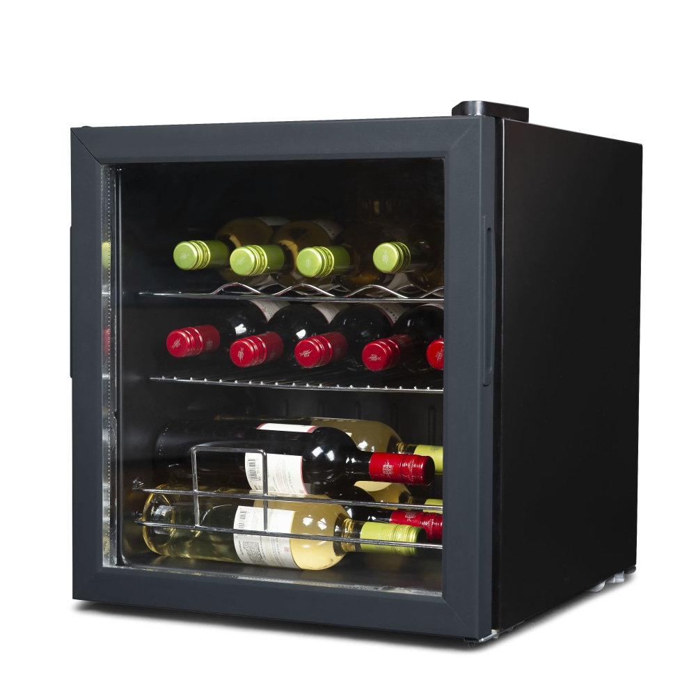 Black+Decker Compressor Wine Cellar, 14-Bottle Capacity, Black/Gray MPN:BD61516