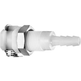 Quick Disconnect Tube Ftg Straight Adapter w/Auto Shut-Off - 1/4