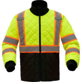 GSS Safety 8007 Quilted Jacket Class 3 Lime/Black 5XL 8007-5XL
