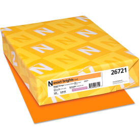 Colored Paper - Neenah Paper Exact Brights Paper Orange 8-1/2