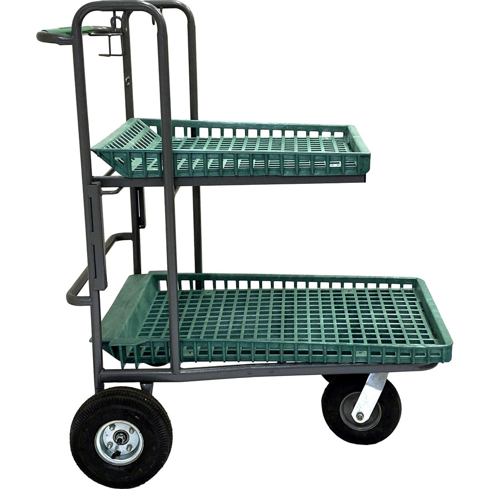 Bar, Panel & Platform Trucks, Truck Type: Garden Cart , Load Capacity: 500 lb , Platform Profile: Lipped , Platform Style: Perforated , Height (Inch): 47-1/2  MPN:CART-891G-P (KT