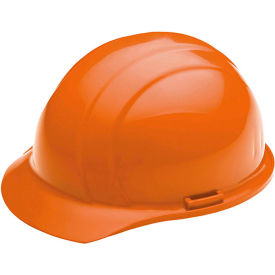 ERB® Americana® Cap Safety Helmet 4-Point Nylon Mega Ratchet® Suspension Orange - Pkg Qty 12 WEL19363OR