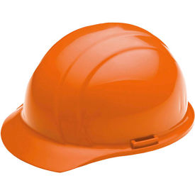 ERB® Americana® Cap Safety Helmet 4-Point Nylon Mega Ratchet® Suspension Orange WEL19363OR - Pkg Qty 12