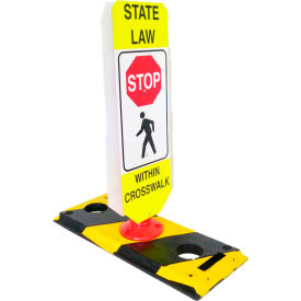 Flexible Post Crosswalk System State Law - Stop LS-25