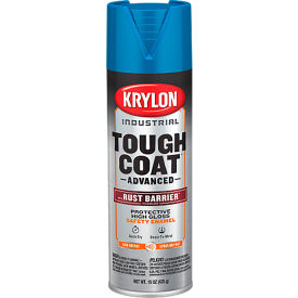 Krylon® Tough Coat Advance Spray Paint w/ Rust Barrier Technology 20 oz. Gloss Safety Blue K00249008 - Pkg Qty 6
