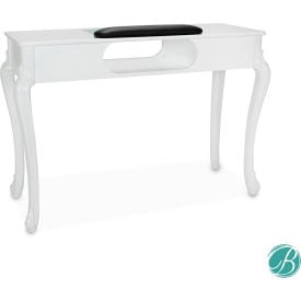 AYC Group Fiona Salon Nail Table - White KAM-NTBL-092-WH