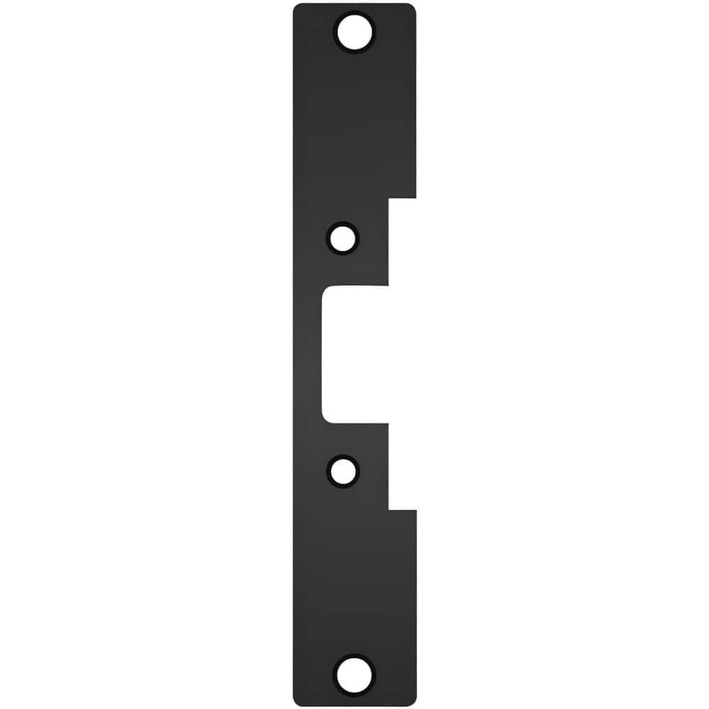 Strikes, Type: Flat with Radius Corners , Length (Inch): 7-5/16 , Width (Inch): 1-7/16 , Material: Stainless Steel , Description: HES Faceplate, BLK Black  MPN:502-BLK
