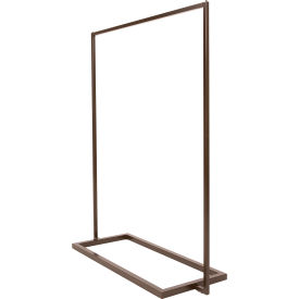Econoco Linea 54 in. W x 66 in. H Statuary Bronze Garment Rack LNBBE