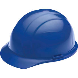 ERB® Americana® Cap Safety Helmet 4-Point Nylon Mega Ratchet® Suspension Blue - Pkg Qty 12 WEL19366BL