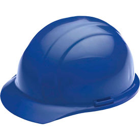 ERB® Americana® Cap Safety Helmet 4-Point Nylon Mega Ratchet® Suspension Blue WEL19366BL - Pkg Qty 12