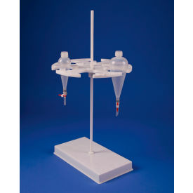 Bel-Art Rotary Separatory Funnel Rack 6 Places Fits 500/1000cc Funnels 189640000
