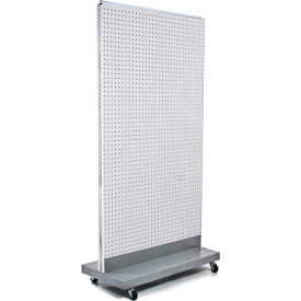 Global Approved 700732-WHT Pegboard Floor Display 32