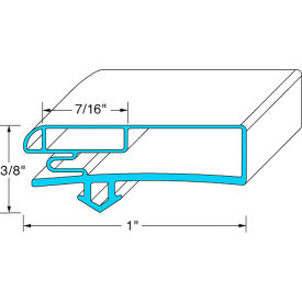 Allpoints 74-1199 Magnetic Door Gasket - 28 3/4