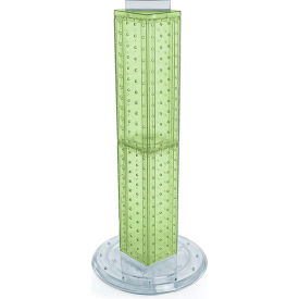Global Approved 700227-GRE Four Sided Pegboard Tower Display W/ Revolving 9
