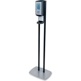 PURELL® CS6 Hand Sanitizer Floor Stand with Dispenser 1200 mL 13.5x5x28.5 Graphite/Silver GOJ7416DS