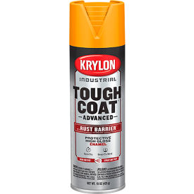 Krylon® Tough Coat Advance Spray Paint w/ Rust Barrier Tech. 20 oz. Gloss Equipment Yellow K00489008 - Pkg Qty 6
