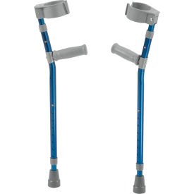 Drive Medical Pediatric Forearm Crutches Large Knight Blue Pair FC300-2GB