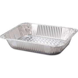 HFA® 32140 Aluminum Steam Table Pan Half-Size Deep Silver 100/Case 32140