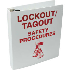 Accuform KSS146 Lockout Procedure Station Additional Binder Plastic 11