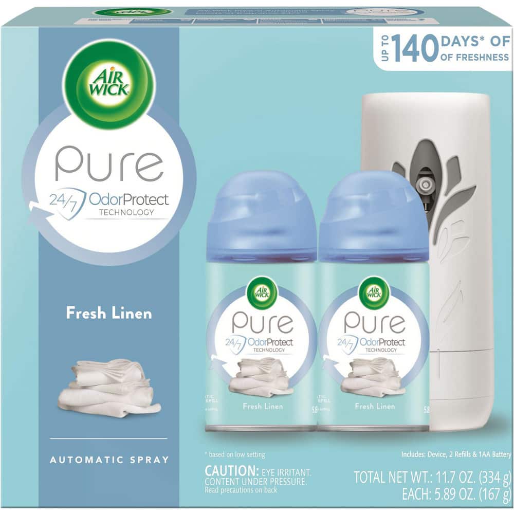 Freshmatic Ultra Automatic Starter Kit, 3.19 x 8.44 x 7.75, White/Gray, Fresh Linen, 4/Carton MPN:RAC01918CT - Pkg Qty 4