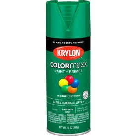 Krylon® Colormaxx™ Paint & Primer 12 oz. Gloss Emerald Green K05517007 - Pkg Qty 6