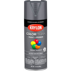 Krylon® Colormaxx™ Paint & Primer 12 oz. Gloss Smoke Gray K05539007 - Pkg Qty 6