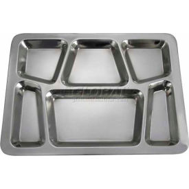 Winco SMT-2 - 6 Compartment Mess Tray 15-1/2