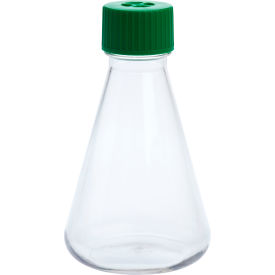 CELLTREAT® 500mL Erlenmeyer Flask Vent Cap Plain Bottom PETG Sterile 229809