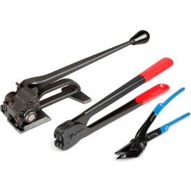 Teknika Tool Set for Steel Strapping w/ Tensioner Sealer & Cutter 3/4