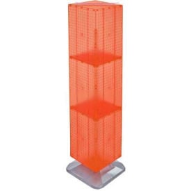 Global Approved 701464-ORG 4-Sided Interlocking Pegboard Floor Display 14