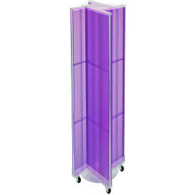 Global Approved 700461-PUR Pinwheel Pegboard Display W/Wheel Base 13.5