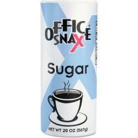 Office Snax® Reclosable Canister of Sugar 20-oz 24 per Carton 00019CT