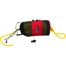 Kemp USA Red Throw Bag With 75' Yellow Rope With Kemp Bengal Safety Whistle 10-228-75