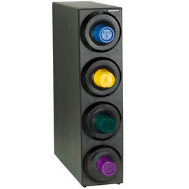 Dispense-Rite® Countertop 4 Cup Dispensing Cabinet - Black SLR-S-4BT
