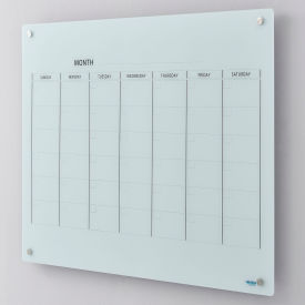 GoVets™ Glass Calendar Dry Erase Board 48