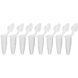 QuickSnap 0.2mL 8-Strip Tubes with Individually-Attached Dome Caps Clear 120/Pack PCR-QS-02D