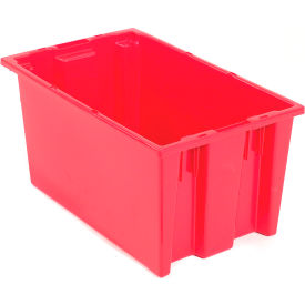 GoVets™ Stack and Nest Storage Container SNT180 No Lid 18 x 11 x 6 Red - Pkg Qty 6 311RD274